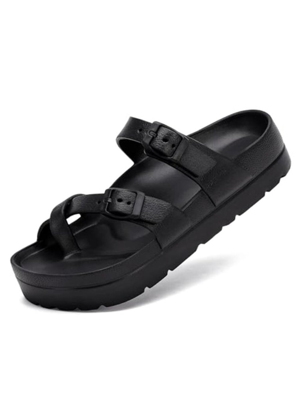 Womens Platform Sandals Adjustable Buckle Summer Arch Support Cushion